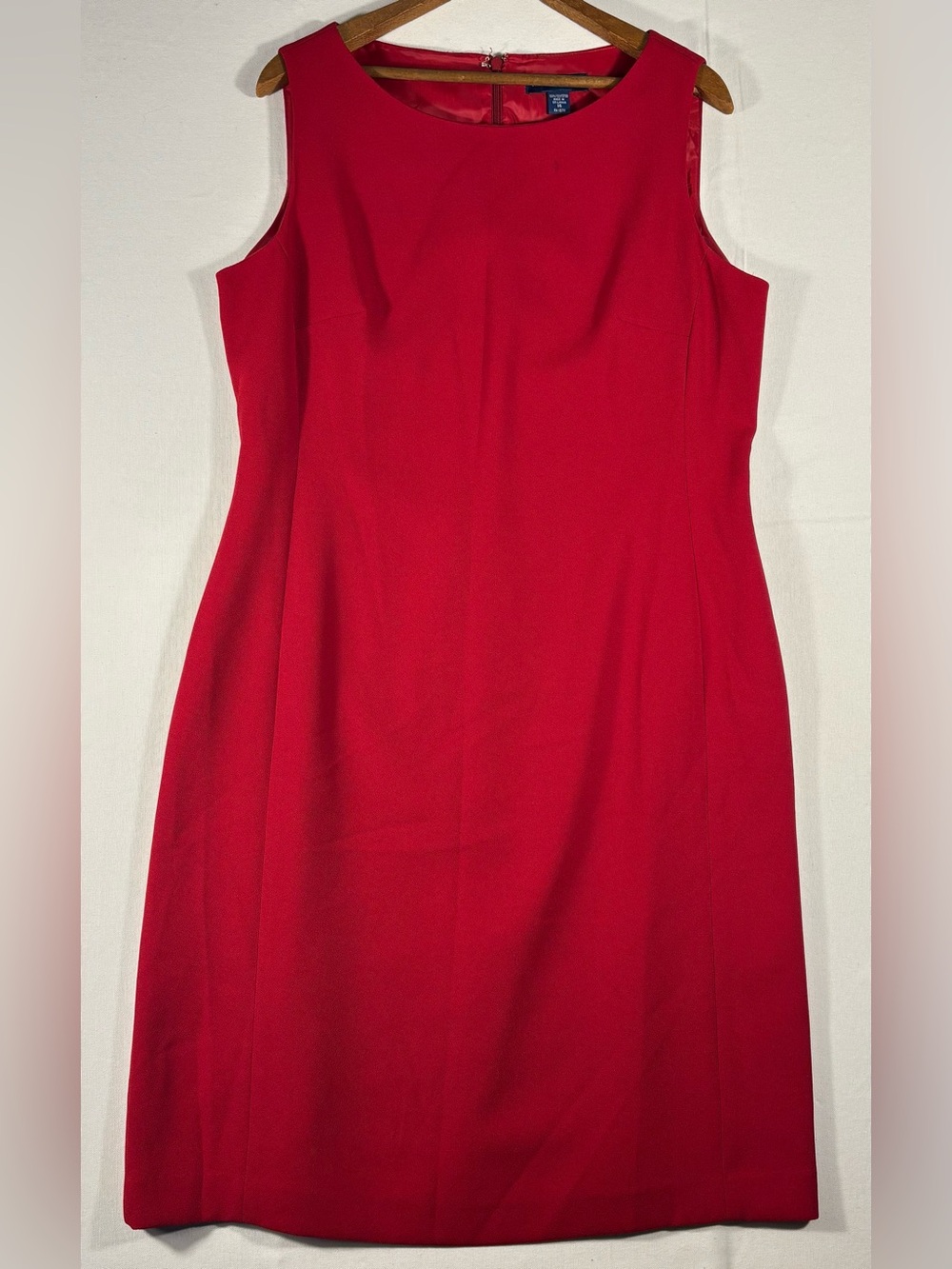 Karen Scott Women’s 14 Sleeveless Red Sheath Dress